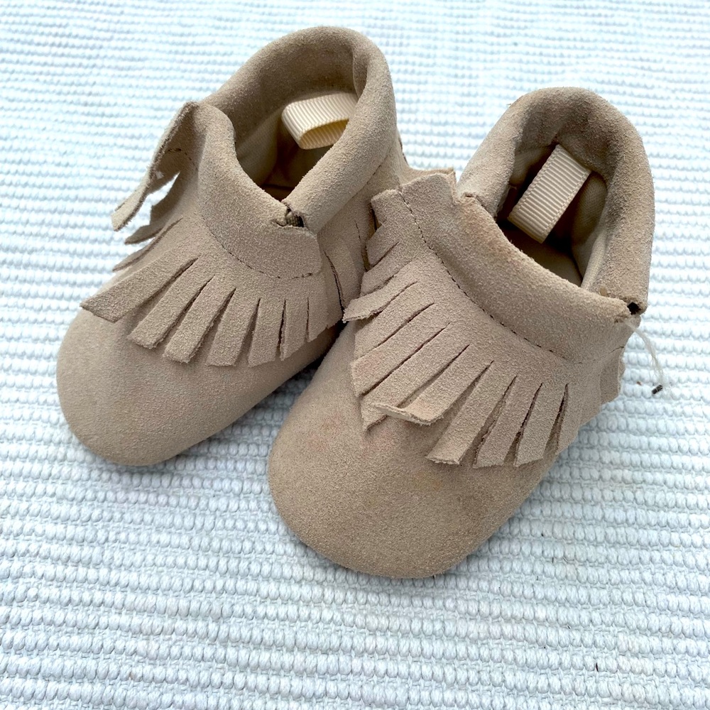 Super Soft Baby Moccasins EUC